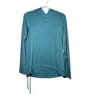 Under Armour hooded workout shirt womens medium ahtleisure hiking outdoors